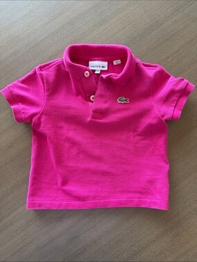 VGUC Lacoste pink polo 2T